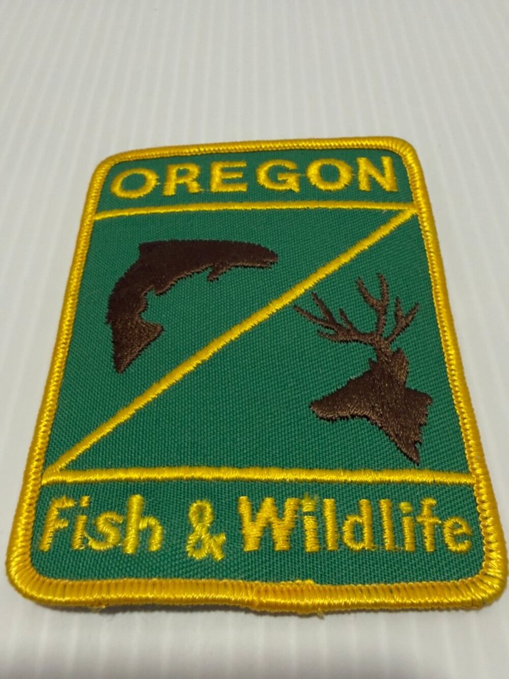 Vintage Oregon Fish & Wildlife Cloth Patch